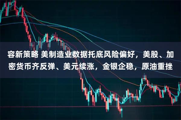 容新策略 美制造业数据托底风险偏好，美股、加密货币齐反弹、美元续涨，金银企稳，原油重挫